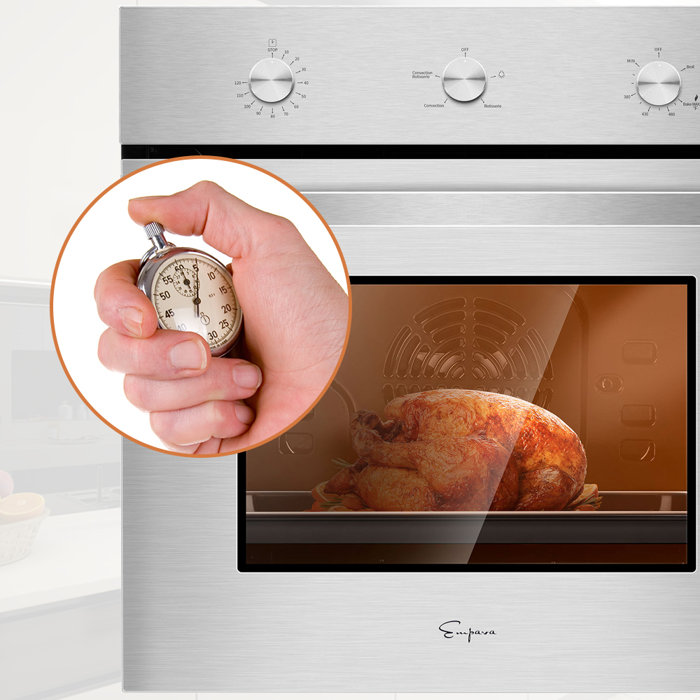 Empava 24" 2.3 Cubic Feet Gas Convection Wall Oven & Reviews Wayfair